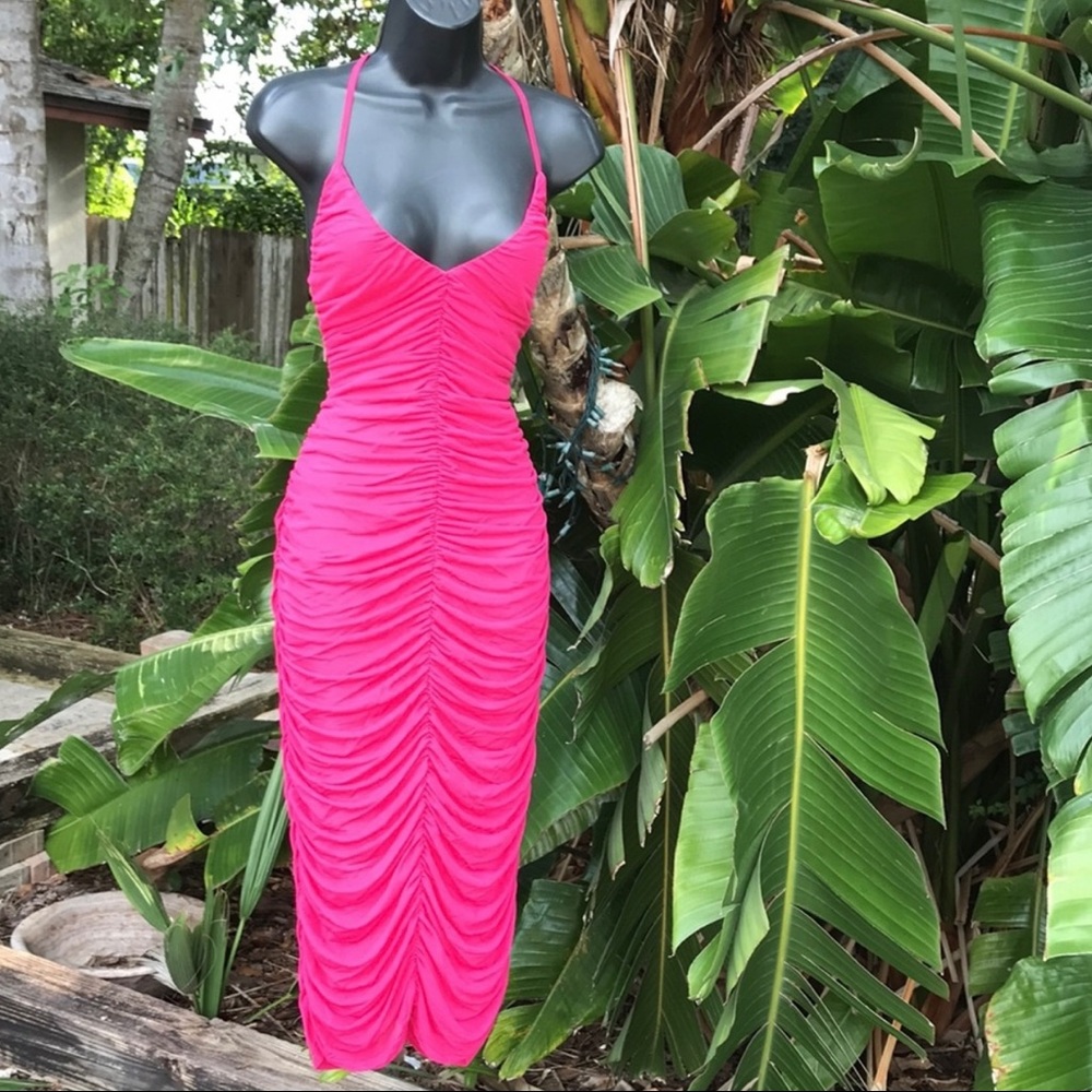 Finders keepers ruched slip dress